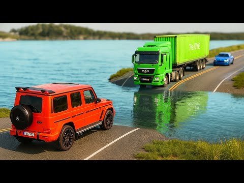 Cars vs Deep Water Challenge #2 in BeamNG Drive!