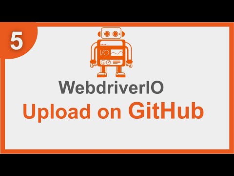 The best way to add WebdriverIO Project to Git and GitHub