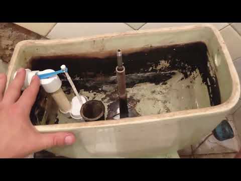 Modernization/repair of the flush tank (shutter valve) of an old toilet