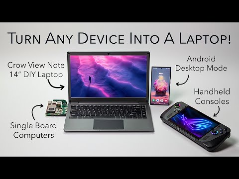 Transform Any Device into a Laptop with The New CrowView Note 14 – First Look!