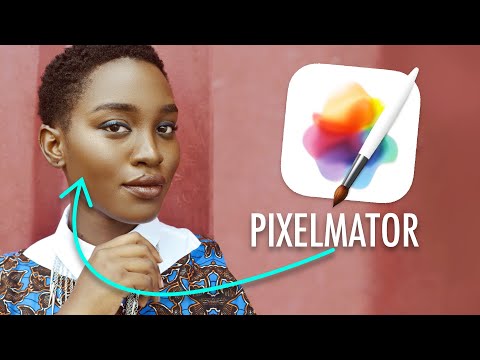 Advanced skin re-touching in Pixelmator Pro is FAST