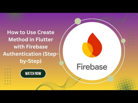 How to Use the SignUp Method in Flutter with Firebase Authentication (Step-by-Step Tutorial)