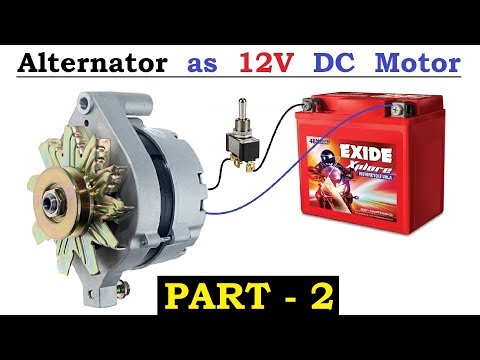 12v 120 Amps Car Alternator converted to DC Motor with High Torque using BLDC Controller - Part 2