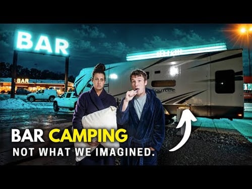 Overnight RV Camping... in a Bar Parking Lot?! IS THIS SAFE??