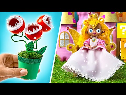 EASY DIY! Princess Peach's Transformation & Magical Castle Build 🏰✨