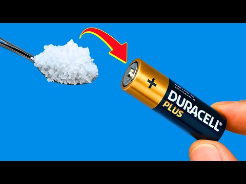 🔋 Never Buy New Batteries Again! Just Use Salt to Restore Old Batteries Like New! 😱