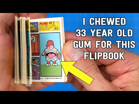 I chewed 33 year old GUM for this flipbook 🤮