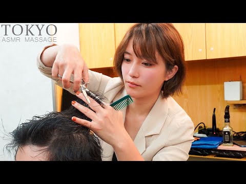 ASMR💈Heavenly Barber Experience! Haircut, Ear Spa & Head Massage by Mizuki Okada | Barber Tokutoko