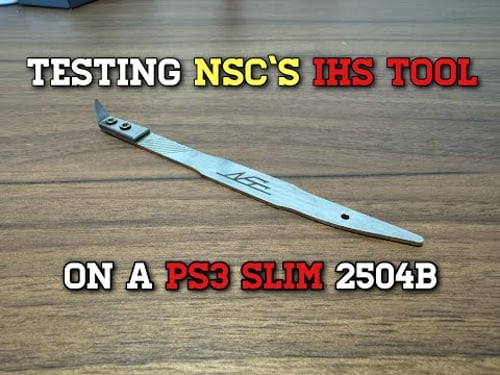 Testing NSC's Delid Tool on a PS3 Slim.