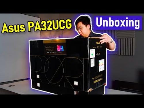 Asus PA32UCG Unboxing: Mini LED, HDMI 2.1, 4K@120Hz, VRR, 1600 Nits.