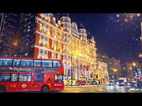 A Quiet Walk Through London | Busy Streets at Night