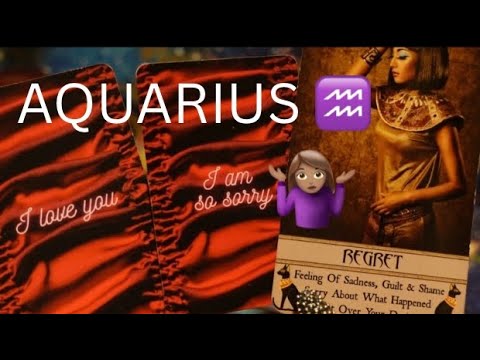 AQUARIUS♒️😬THEY'RE BROKEN AFTER FUMBLING YOU SO HARD..THEY WANT FOREVER, & THIS IS THEIR BEST OFFER👀