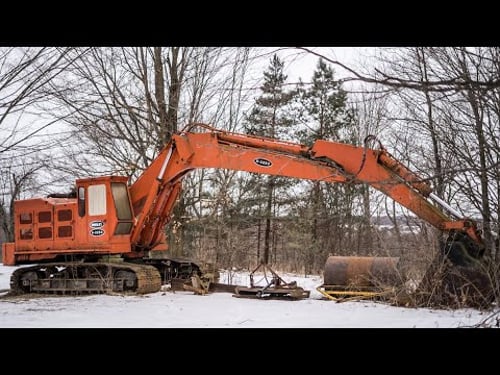 Scrap or Save?? 100,000 lb Insley Excavator sitting 30 years