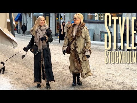 Snow in Stockholm at -5°C ❄️| What People Wear | Street Style