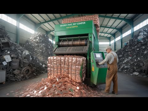 Most Unseen Iron Recycling & Copper Manufacturing Process || Inside the Iron Recycling Industry