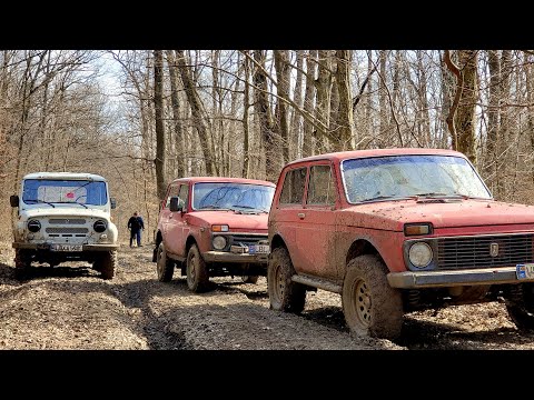 WHO IS THE KING OF OFF-ROAD? Lada NIVA tuned against a UAZ Stock and Suzuki!