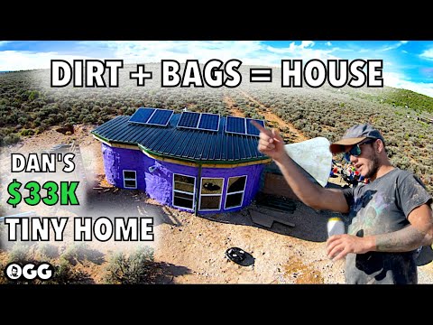 Dan's Dirt Cheap Hyper-Adobe Tiny House: The Full Story