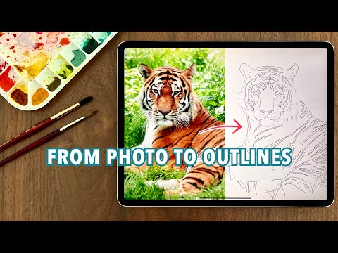 How I Trace Photos for Watercolor Painting