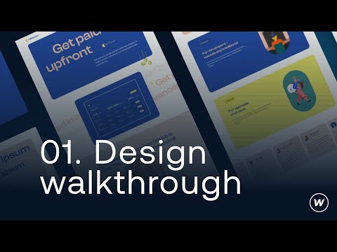 01. Advanced Webflow tutorial: Figma DESIGN WALKTHROUGH