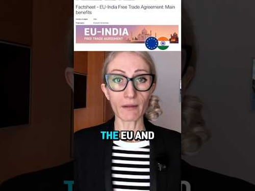 Europe and India Just Cut Out the US From a $4B Trade Deal #geopolitics #trade