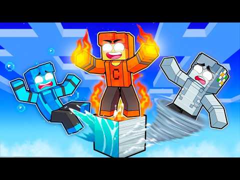 5 FRIENDS SURVIVING ON ONE ELEMENTAL BLOCK