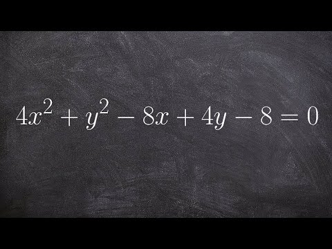 How to find the center, foci and vertices of an ellipse