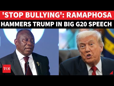 ‘You’re NO Superior’: Ramaphosa Blasts ‘BULLY’ Trump In Blistering G20 Speech After U.S. Boycott