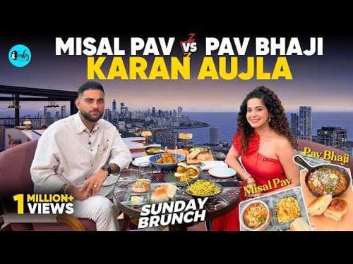 Karan Aujla Tries Mumbai Street Food for the FIRST Time | Sunday Brunch E184 | Curly Tales