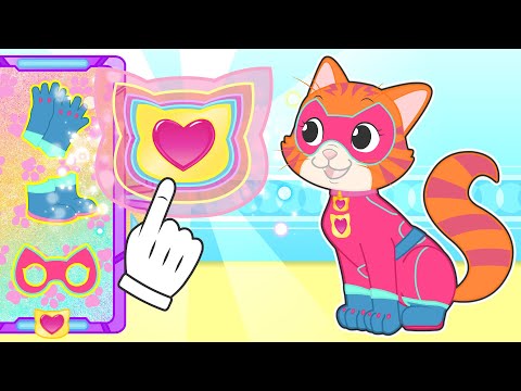 BABY PETS ๐ช๐ผ Cat Kira dresses up as Ginny from SuperKitties