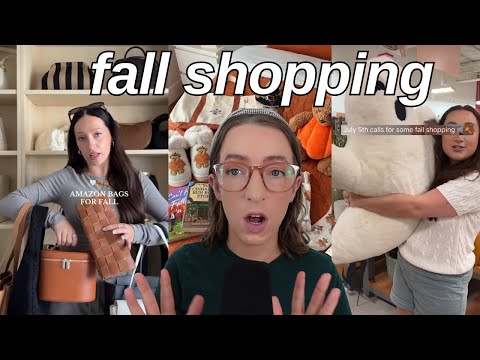 tiktok is losing its mind over fall shopping