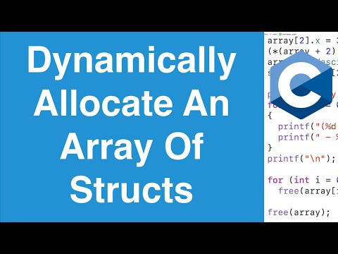 Dynamically Allocate An Array Of Structs | C Programming Tutorial