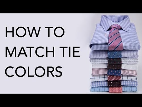 How To Match Tie Colors To Suits & Shirts