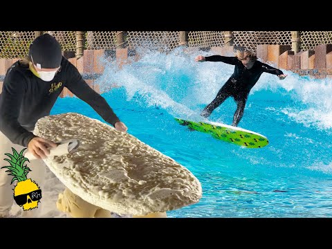 Shaping My Soft Top into a Fiberglass Surfboard & Surfing it!