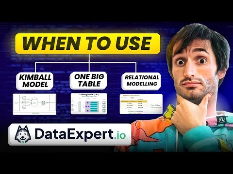 Data Modeling: One Big Table vs Kimball vs Relational for data engineers
