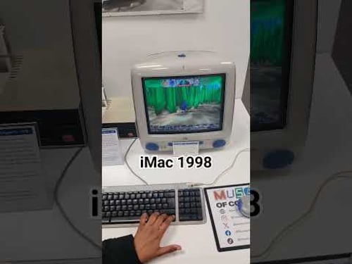 Playing games in the iMac 1998 model. #imac #apple #mac #macbook