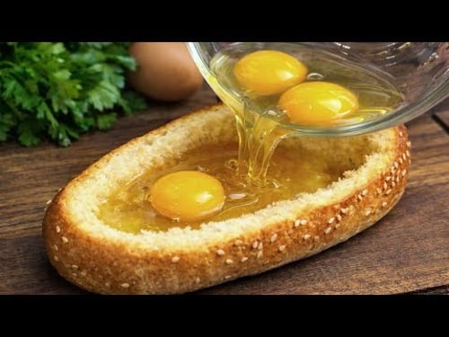 Just pour eggs into bread - this grandma's recipe has taken the internet by storm!