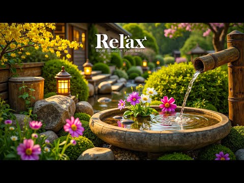 Healing Piano with Flowing Water Sounds 🌿 Calming Music for Sleep, Stress Relief, Calm the Mind