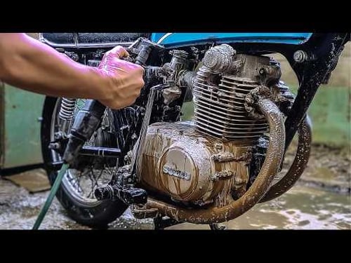Man Restores 45-Years-Old Classic Motorcycle Back to New | Start to Finish by @jishh