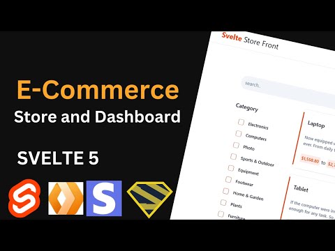 Full Stack E-Commerce + Dashboard: Svelte 5, Cloudflare, Tailwind, Drizzle, Sqlite, 2025