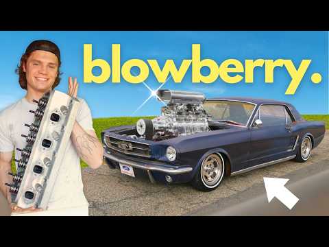 SUPERCHARGING The World's LOWEST '65 Mustang! (Blueberry Grows Balls PT.1)