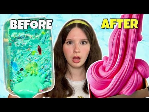 Fixing My Most CURSED SLIMES! ๐ฑ๐ณ๐คจ *DIY Slime Makeover Challenge*