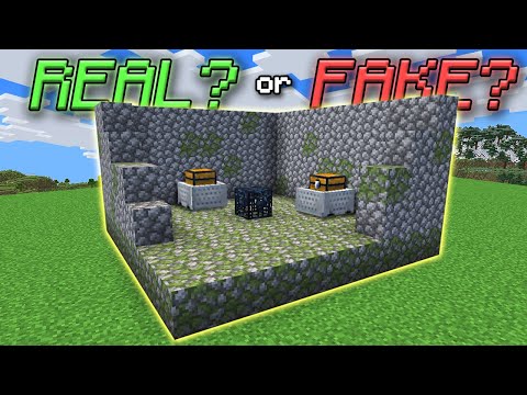 Can YOU Guess Which Minecraft Structures are FAKE?