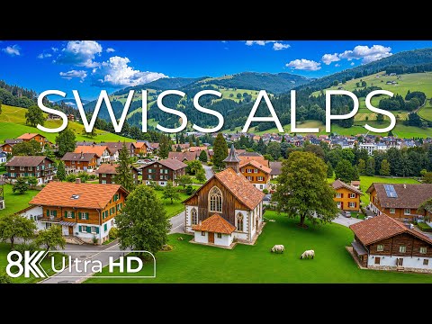 Swiss Alps 8K | Mountains of Light – Golden Mornings, Clear Waters & Alpine Calm