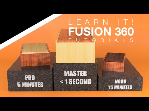 Autodesk Fusion 360 - Box & Sliding Dovetail Lid for Beginners, Pros, & Masters - Configurations