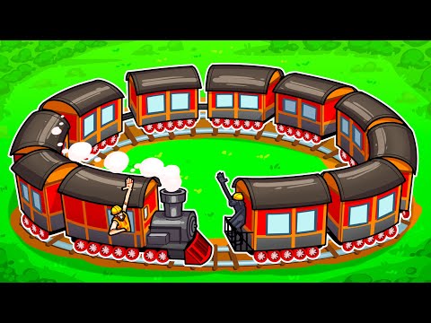 I built an INFINITE train to survive!