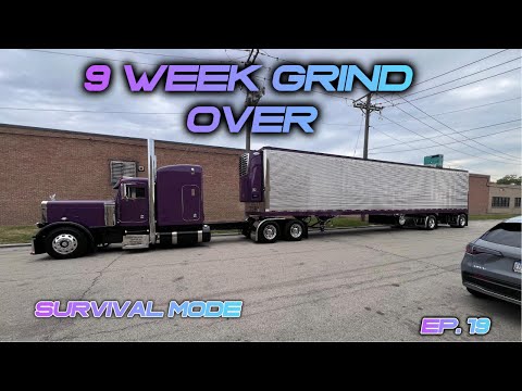 Finally going home after 9 weeks on the road| Large car doing 7 drops in one day|LTL Owner Operator|