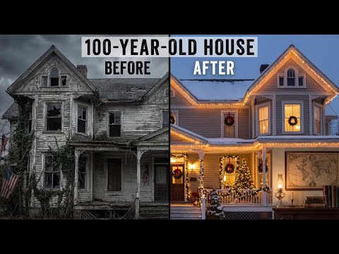 We Restored This 100 Year Old House for Christmas… And Found America’s Past Inside