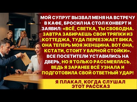 Муж бросил меня ради любовницы прямо в кафе, но я уже знала и приготовила ему сюрприз
