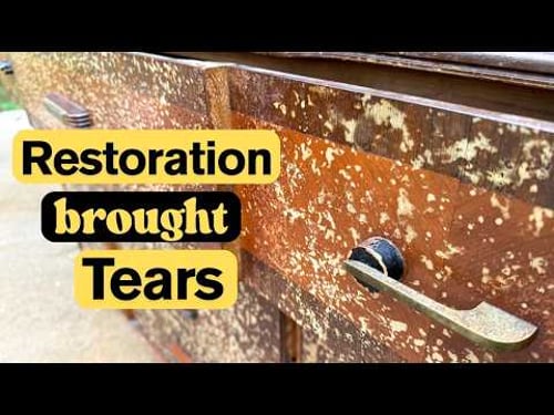 Ep. 146 Amazing RESTORATION of ANTIQUE 1920s Art Deco BUFFET