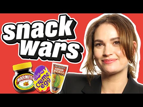 Lily James Has The Best Time Comparing American and British Snacks | Snack Wars